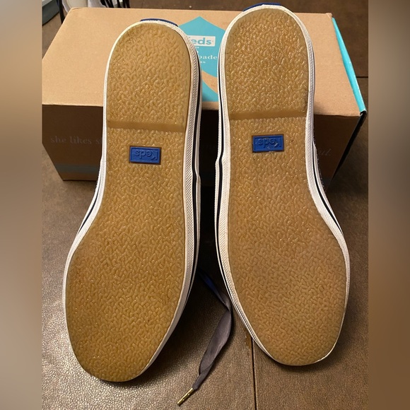 Navy Glitter Kate Spade Keds - Picture 5 of 7